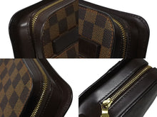 画像をギャラリービューアに読み込む, LOUIS VUITTON ルイヴィトン ダミエ サンルイ クラッチバッグ ポーチ ダミエキャンバス N51993 ゴールド金具 美品 中古 4b008608