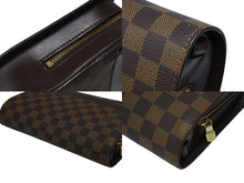画像をギャラリービューアに読み込む, LOUIS VUITTON ルイヴィトン ダミエ サンルイ クラッチバッグ ポーチ ダミエキャンバス N51993 ゴールド金具 美品 中古 4b008608