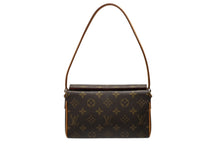 画像をギャラリービューアに読み込む, LOUIS VUITTON ルイヴィトン ハンドバッグ レシタル モノグラムキャンバス M51900 ゴールド金具 ブラウン 美品 中古 4b008609