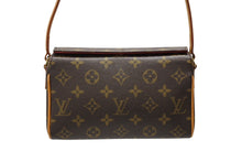 画像をギャラリービューアに読み込む, LOUIS VUITTON ルイヴィトン ハンドバッグ レシタル モノグラムキャンバス M51900 ゴールド金具 ブラウン 美品 中古 4b008609
