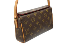 画像をギャラリービューアに読み込む, LOUIS VUITTON ルイヴィトン ハンドバッグ レシタル モノグラムキャンバス M51900 ゴールド金具 ブラウン 美品 中古 4b008609