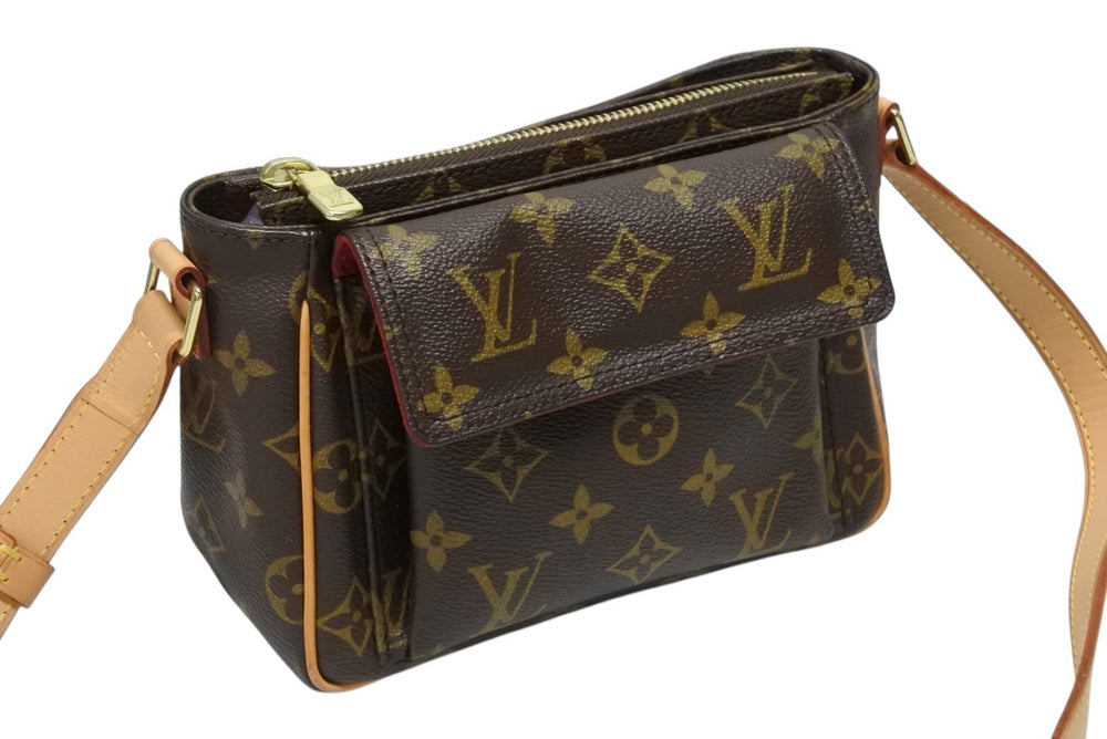 Like new LOUIS VUITTON Shoulder bag M51165 Vivacite PM Brown Monogram Gold hardware Used 4b008612