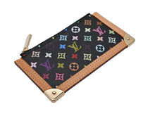 画像をギャラリービューアに読み込む, 極美品 LOUIS VUITTON ルイヴィトン ポシェットクレ コインケース モノグラムマルチカラー 村上隆 M92654 ノワール ゴールド金具 中古 4b008613