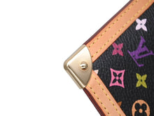 画像をギャラリービューアに読み込む, 極美品 LOUIS VUITTON ルイヴィトン ポシェットクレ コインケース モノグラムマルチカラー 村上隆 M92654 ノワール ゴールド金具 中古 4b008613