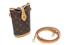 画像をギャラリービューアに読み込む, 極美品 LOUIS VUITTON ルイヴィトン フォールド ミー ポーチ ショルダーバッグ M80874 モノグラム キャンバス ヌメ革 中古 4b008621