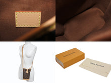 画像をギャラリービューアに読み込む, 極美品 LOUIS VUITTON ルイヴィトン フォールド ミー ポーチ ショルダーバッグ M80874 モノグラム キャンバス ヌメ革 中古 4b008621