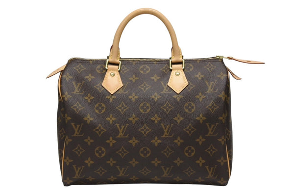極美品 LOUIS VUITTON ルイヴィトン スピーディ30 ハンドバッグ M41526 モノグラムキャンバス ブラウン 中古 4b008622