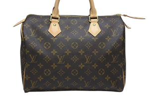 極美品 LOUIS VUITTON ルイヴィトン スピーディ30 ハンドバッグ M41526 モノグラムキャンバス ブラウン 中古 4b008622