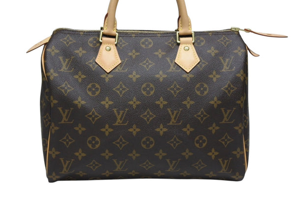 極美品 LOUIS VUITTON ルイヴィトン スピーディ30 ハンドバッグ M41526 モノグラムキャンバス ブラウン 中古 4b008622