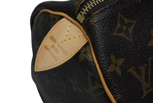 極美品 LOUIS VUITTON ルイヴィトン スピーディ30 ハンドバッグ M41526 モノグラムキャンバス ブラウン 中古 4b008622
