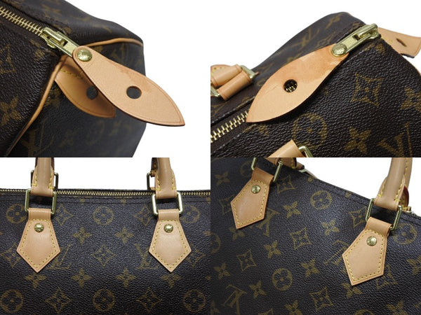 極美品 LOUIS VUITTON ルイヴィトン スピーディ30 ハンドバッグ M41526 モノグラムキャンバス ブラウン 中古 4b008622