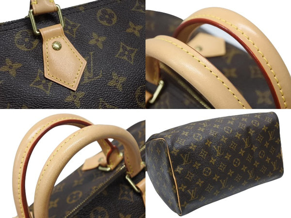 極美品 LOUIS VUITTON ルイヴィトン スピーディ30 ハンドバッグ M41526 モノグラムキャンバス ブラウン 中古 4b008622