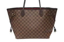 画像をギャラリービューアに読み込む, LOUIS VUITTON ルイヴィトン ダミエ ネヴァーフルMM トートバッグ N51105 PVC レザー ブラウン ゴールド金具 美品 中古 4b008669