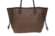 画像をギャラリービューアに読み込む, LOUIS VUITTON ルイヴィトン ダミエ ネヴァーフルMM トートバッグ N51105 PVC レザー ブラウン ゴールド金具 美品 中古 4b008669
