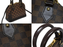 画像をギャラリービューアに読み込む, LOUIS VUITTON ルイヴィトン アルマBB 2WAY ハンドバッグ N41221 ダミエ エベヌ ブラウン ショルダー PVC レザー 美品 中古 4b008625