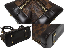 画像をギャラリービューアに読み込む, LOUIS VUITTON ルイヴィトン アルマBB 2WAY ハンドバッグ N41221 ダミエ エベヌ ブラウン ショルダー PVC レザー 美品 中古 4b008625