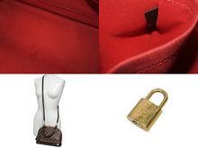 画像をギャラリービューアに読み込む, LOUIS VUITTON ルイヴィトン アルマBB 2WAY ハンドバッグ N41221 ダミエ エベヌ ブラウン ショルダー PVC レザー 美品 中古 4b008625