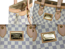 画像をギャラリービューアに読み込む, 新品未使用 LOUIS VUITTON ルイヴィトン ハムステッドPM ダミエアズールキャンバス ハンドバッグ N51207 ホワイト 中古 4b008626