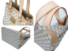 画像をギャラリービューアに読み込む, 新品未使用 LOUIS VUITTON ルイヴィトン ハムステッドPM ダミエアズールキャンバス ハンドバッグ N51207 ホワイト 中古 4b008626