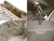画像をギャラリービューアに読み込む, 新品未使用 LOUIS VUITTON ルイヴィトン ハムステッドPM ダミエアズールキャンバス ハンドバッグ N51207 ホワイト 中古 4b008626