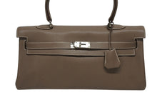 画像をギャラリービューアに読み込む, HERMES エルメス SHOULDER KELLY ショルダーケリー ショルダーバッグ トリヨンクレマンス エトゥープ シルバー金具 □M刻印 美品 中古 4b008627