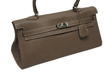 画像をギャラリービューアに読み込む, HERMES エルメス SHOULDER KELLY ショルダーケリー ショルダーバッグ トリヨンクレマンス エトゥープ シルバー金具 □M刻印 美品 中古 4b008627