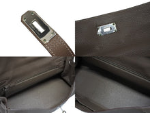 画像をギャラリービューアに読み込む, HERMES エルメス SHOULDER KELLY ショルダーケリー ショルダーバッグ トリヨンクレマンス エトゥープ シルバー金具 □M刻印 美品 中古 4b008627