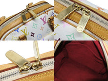 画像をギャラリービューアに読み込む, 極美品 LOUIS VUITTON ルイヴィトン プリシラ ハンドバッグ M40096 モノグラム マルチカラー ホワイト 村上隆 中古 4b008630