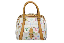 画像をギャラリービューアに読み込む, 極美品 LOUIS VUITTON ルイヴィトン プリシラ ハンドバッグ M40096 モノグラム マルチカラー ホワイト 村上隆 中古 4b008630