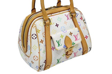 画像をギャラリービューアに読み込む, 極美品 LOUIS VUITTON ルイヴィトン プリシラ ハンドバッグ M40096 モノグラム マルチカラー ホワイト 村上隆 中古 4b008630