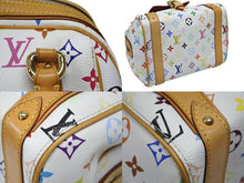 画像をギャラリービューアに読み込む, 極美品 LOUIS VUITTON ルイヴィトン プリシラ ハンドバッグ M40096 モノグラム マルチカラー ホワイト 村上隆 中古 4b008630