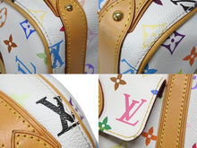 画像をギャラリービューアに読み込む, 極美品 LOUIS VUITTON ルイヴィトン プリシラ ハンドバッグ M40096 モノグラム マルチカラー ホワイト 村上隆 中古 4b008630