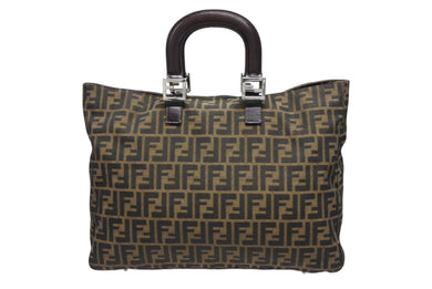 Fendi モノグラム ハンドバッグ FENDI モノグラム ハンドバッグ | ブラウン | FARFETCH JP