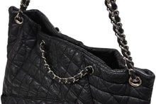 Load image into Gallery viewer, CHANEL シャネル 2.55 マルチポケット チェーンショルダー トートバッグ 13番台 ブラック カーフスキン シルバー金具 美品 中古 4b008641