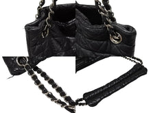 Load image into Gallery viewer, CHANEL シャネル 2.55 マルチポケット チェーンショルダー トートバッグ 13番台 ブラック カーフスキン シルバー金具 美品 中古 4b008641