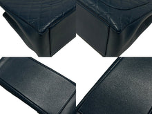 画像をギャラリービューアに読み込む, 極美品 CHANEL シャネル GST チェーントートバッグ 17番台 キャビアスキン ココマーク ネイビー シルバー金具 中古 4b008642