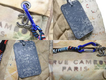 画像をギャラリービューアに読み込む, 極美品 CHANEL シャネル アクト2 グラフィティ バックパック リュック A92352 19番台 ココマーク キャンバス ベージュ 中古 4b008643