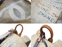 画像をギャラリービューアに読み込む, 極美品 CHANEL シャネル アクト2 グラフィティ バックパック リュック A92352 19番台 ココマーク キャンバス ベージュ 中古 4b008643