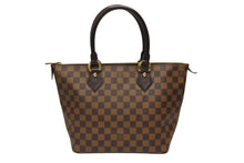 画像をギャラリービューアに読み込む, 極美品 LOUIS VUITTON ルイ ヴィトン ダミエ サレヤPM トートバッグ N51183 ブラウン PVC レザー 中古 4b008646