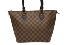画像をギャラリービューアに読み込む, 極美品 LOUIS VUITTON ルイ ヴィトン ダミエ サレヤPM トートバッグ N51183 ブラウン PVC レザー 中古 4b008646