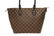 画像をギャラリービューアに読み込む, 極美品 LOUIS VUITTON ルイ ヴィトン ダミエ サレヤPM トートバッグ N51183 ブラウン PVC レザー 中古 4b008646