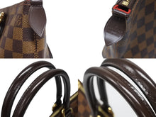 画像をギャラリービューアに読み込む, 極美品 LOUIS VUITTON ルイ ヴィトン ダミエ サレヤPM トートバッグ N51183 ブラウン PVC レザー 中古 4b008646