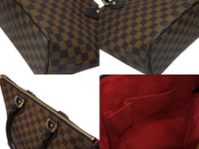 画像をギャラリービューアに読み込む, 極美品 LOUIS VUITTON ルイ ヴィトン ダミエ サレヤPM トートバッグ N51183 ブラウン PVC レザー 中古 4b008646