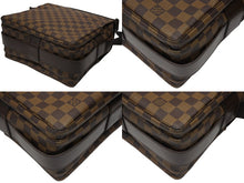 画像をギャラリービューアに読み込む, 極美品 LOUIS VUITTON ルイヴィトン ショルダーバッグ N45255 ナヴィグリオ ブラウン ダミエキャンバス 中古 4b008647