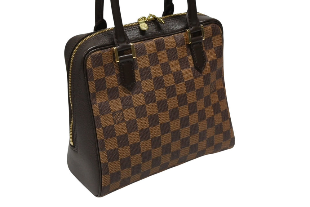 Very good condition LOUIS VUITTON Handbag Brera Damier Ebene N51150 Gold hardware Brown Used 4b008648