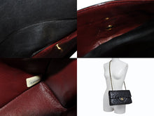 画像をギャラリービューアに読み込む, CHANEL シャネル マトラッセ25 Wフラップ Wチェーンショルダーバッグ 1番台 ラムスキン ココマーク ブラック ゴールド金具 美品 中古 4b008651