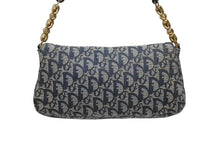 画像をギャラリービューアに読み込む, Christian Dior クリスチャンディオール マリスパール ワンショルダーバッグ CP 0070 トロッター ネイビー ガリアーノ期 美品 中古 4b008654