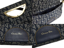 画像をギャラリービューアに読み込む, Christian Dior クリスチャンディオール マリスパール ワンショルダーバッグ CP 0070 トロッター ネイビー ガリアーノ期 美品 中古 4b008654