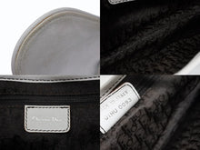 画像をギャラリービューアに読み込む, Christian Dior クリスチャンディオール サドル ワンショルダーバッグ ガリアーノ期 ホワイト レザー シルバー金具 美品 中古 4b008656