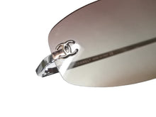 画像をギャラリービューアに読み込む, CHANEL シャネル フレームレス サングラス 4002 c.124/58 パープルグラデーション サイズ57□19 130 ココマーク 美品 中古 4b008657